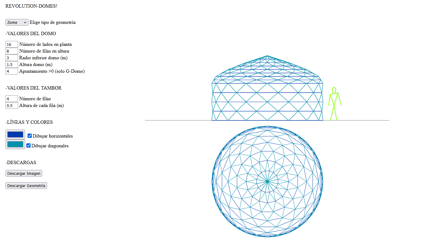 Nova ferramenta libre Revolution Domes. Deseña estruturas tipo Domo de xeito sinxelo - ESF Galicia